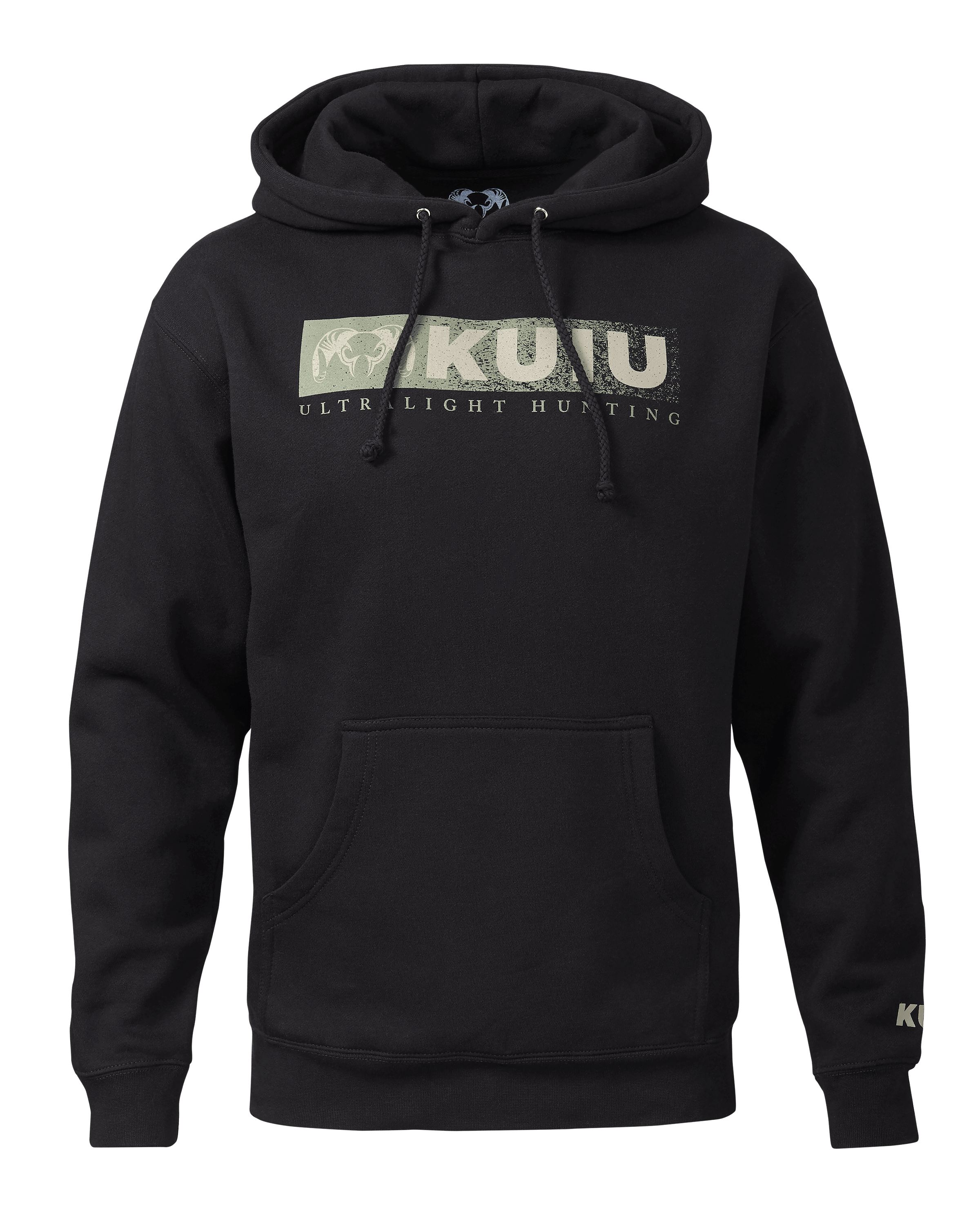 KUIU Distressed Logo Hoodie | Black