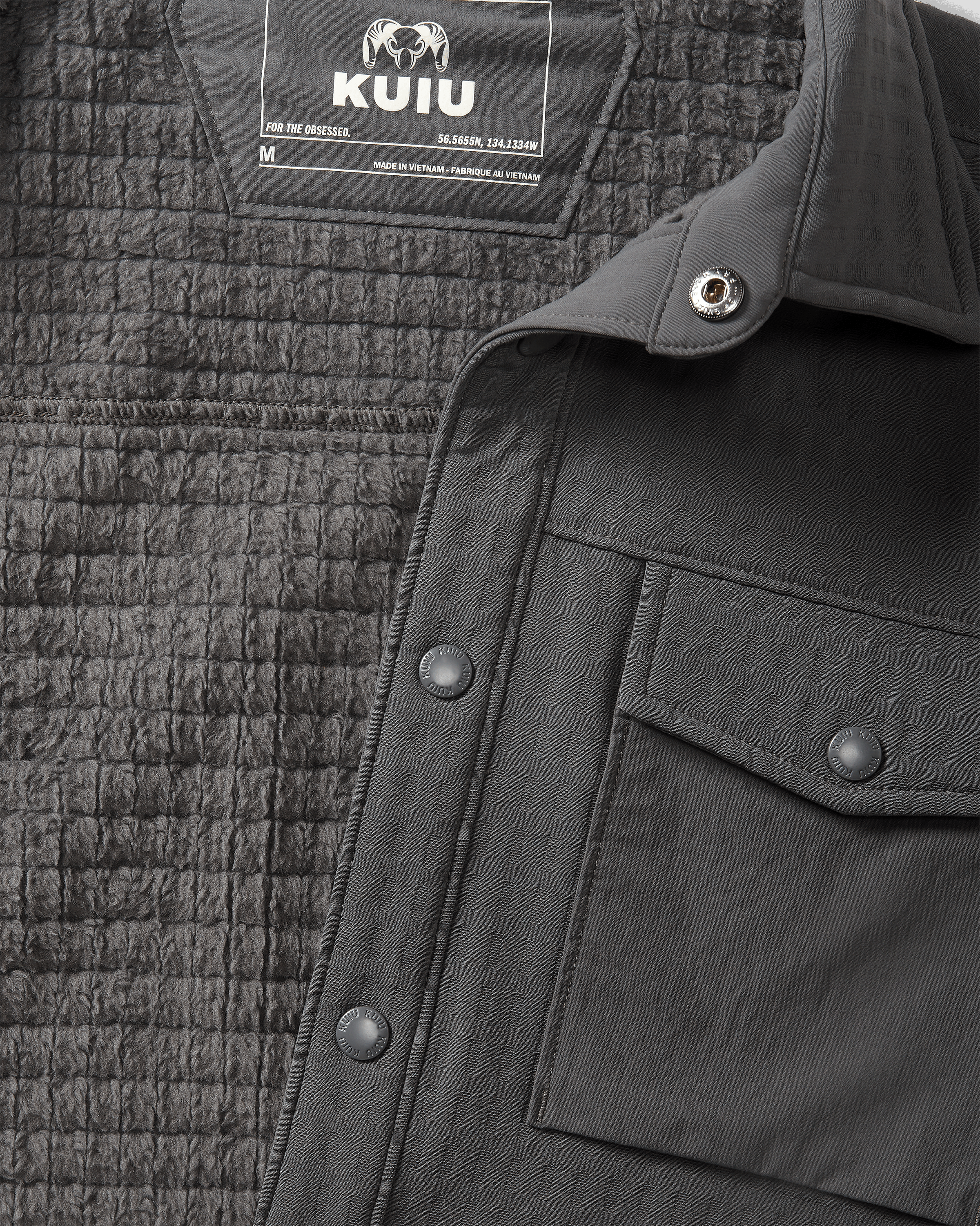 Blockfield Fleece Shirt Jacket | Gunmetal - Image 4