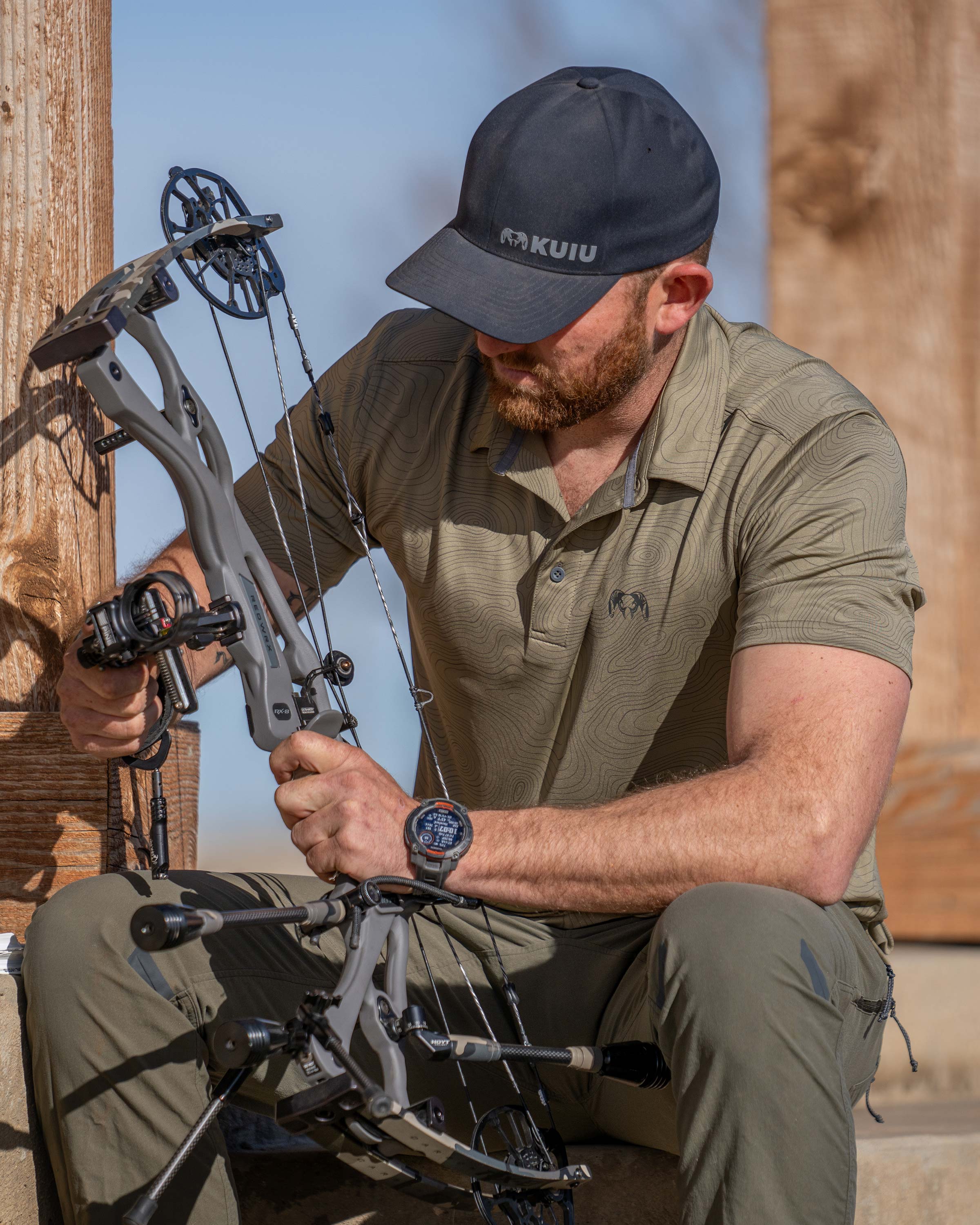 KUIU Performance Polo Topo | Slate Topo - Image 6