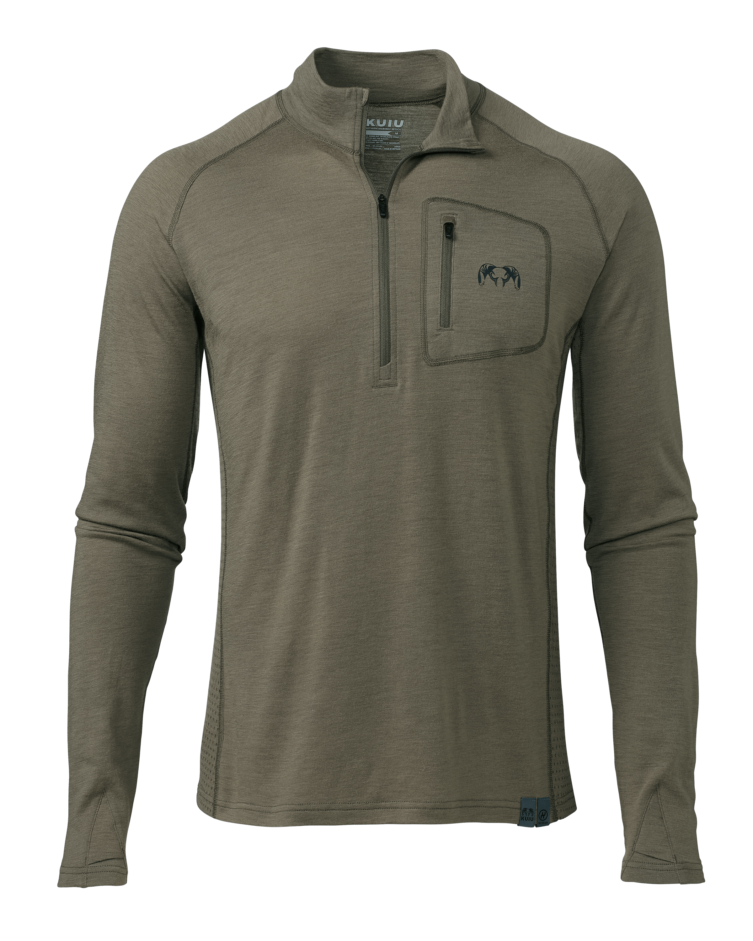 ULTRA Merino 145 Zip-T Hunting Shirt | Ash