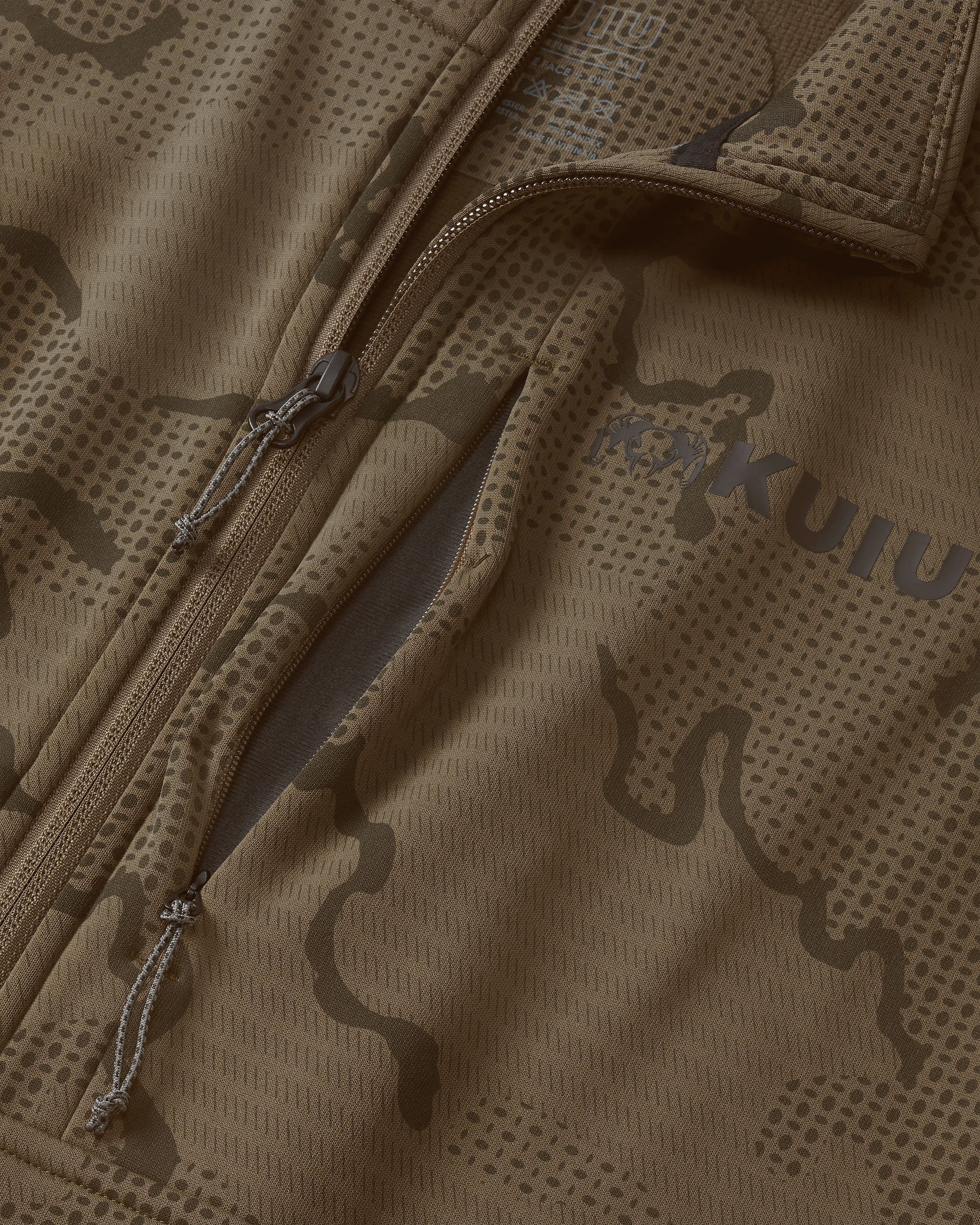 Ridgepoint Fleece Zip-T | Coyote Brown Tonal - Image 3